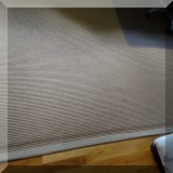D13. Ethan Allen sisal rug with border. 8' x 10' - $200